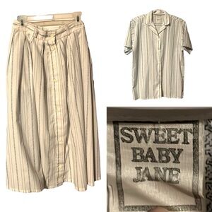 Vintage Matching Skirt and Top Set